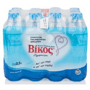Eμφιαλωμένο νερό Βικος 12×0,5LT