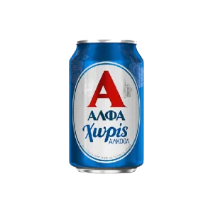 ΜΠΥΡΑ ΑΛΦΑ ΑΝΕΥ ΚΟΥΤΙ 330ml